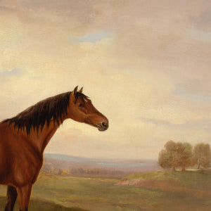 Early 19th-Century English School, Bay Horse In A Landscape