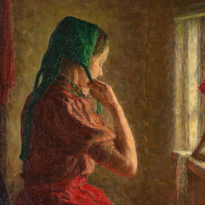 Valdemar Magaard, By The Cottage Window