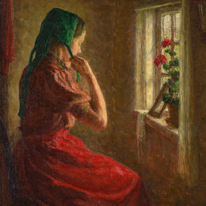 Valdemar Magaard, By The Cottage Window