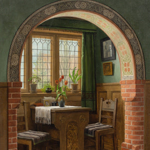 C Sorensen, Interior With Arch & Dining Nook