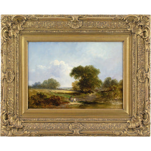 James Edward Meadows, Rural Scene With Pond