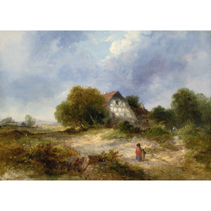 James Edward Meadows, Rural Scene With Cottage