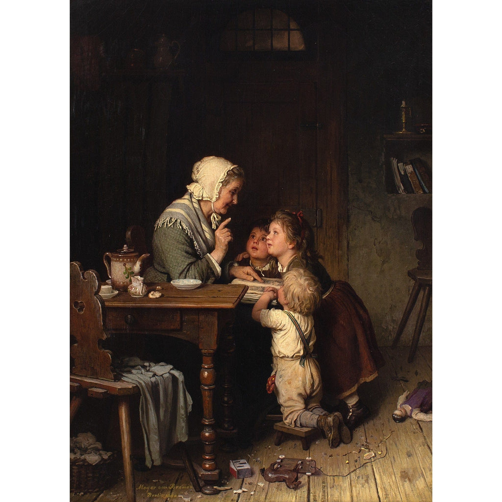 Johann  Meyer Von Bremen、希少画集より File:Johann Georg Meyer von Bremen Bettelnde Kinder 1880.jpg