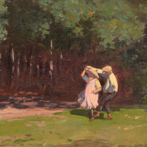 Ludvig Luplau Janssen, Children Dancing In A Forest Glade