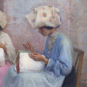 Karl Feiertag, Lacemakers At Burano, Venice
