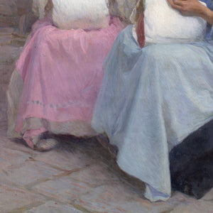 Karl Feiertag, Lacemakers At Burano, Venice
