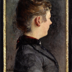 Ernst Theodor Krause, Portrait Study Of A Woman