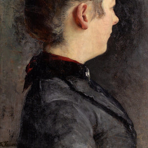 Ernst Theodor Krause, Portrait Study Of A Woman