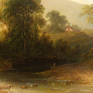 John Frederick Tennant, River Scene Near Scarborough