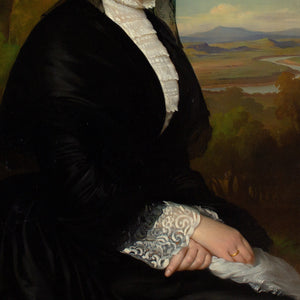 Heinrich Hollpein, Portrait Of A Lady In Black Brave Fine Art Heinrich Hollpein, Portrait Of A Lady In Black Brave Fine Art