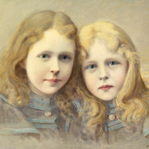 Late 19th-Century Austrian School, Portrait Of Two Girls