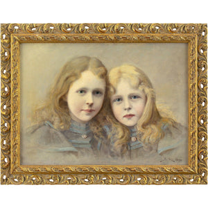 Late 19th-Century Austrian School, Portrait Of Two Girls
