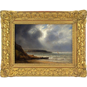 Adolphe-Hippolyte Couveley, Coastal Scene Near Boulogne