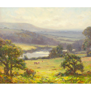 Augustus William Enness RBA, View Over The River Wharfe
