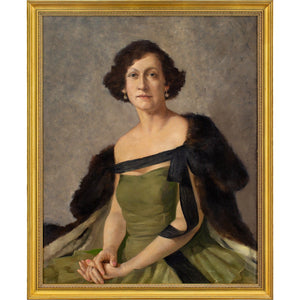 Philippe De Rougemont, Portrait Of A Lady In An Evening Gown Brave Fine Art Philippe De Rougemont, Portrait Of A Lady In An Evening Gown Brave Fine Art