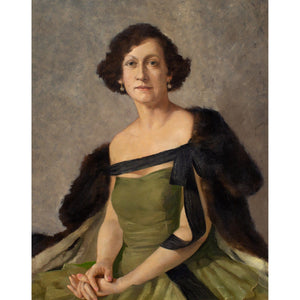 Philippe De Rougemont, Portrait Of A Lady In An Evening Gown Brave Fine Art Philippe De Rougemont, Portrait Of A Lady In An Evening Gown Brave Fine Art
