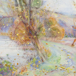 Lily Bristow, Autumnal Landscape With Pond