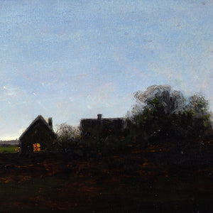 Severin Nilsson, Twilight Landscape With Cottages