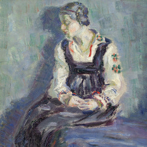 Jelle Troelstra, Portrait Of A Seated Woman