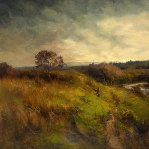 Owen Bowen, River Landscape With Figure