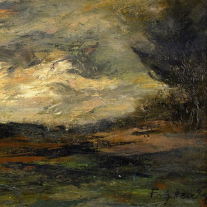 Fritz Heider, Stormy Landscape With Turbulent Clouds