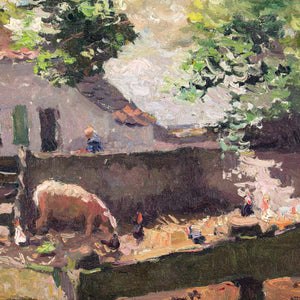 Isidore Verheyden, Study Of A Farmyard
