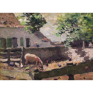 Isidore Verheyden, Study Of A Farmyard
