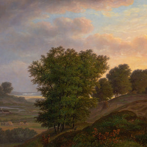 19th-Century Danish School, Idyllic Landscape With Farm