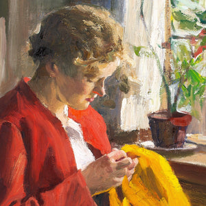 Sam Uhrdin, Sewing By The Window