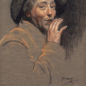 Herbert Johnson Harvey, The Whisper, Self-Portrait