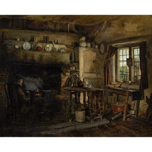 Jacob Kornerup, Kitchen Interior With Figure Resting