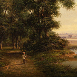Walter Heath Williams, Pastoral Scene With Pond