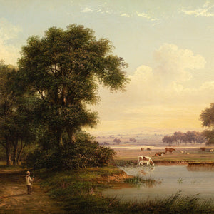 Walter Heath Williams, Pastoral Scene With Pond