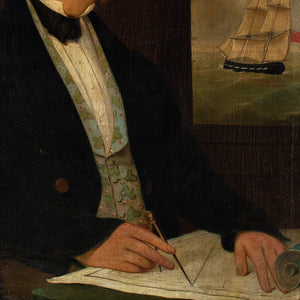 19th-Century British School, Portrait Of A Seafaring Merchant