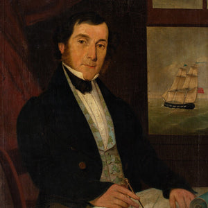 19th-Century British School, Portrait Of A Seafaring Merchant