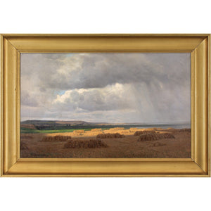 Alfred Broge, Coastal Landscape With Rain
