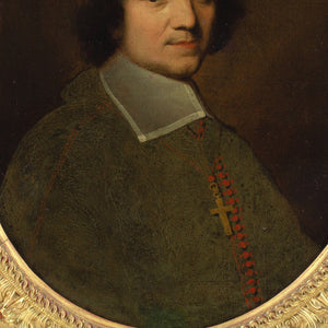 Late 17th-Century Flemish School, Portrait Of A Prelate With Black Cassock & Zucchetto