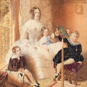 William Drummond, A Mother & Children Within An Interior