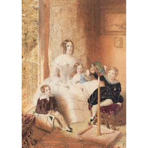 William Drummond, A Mother & Children Within An Interior