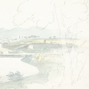 Sir William Pilkington, View Of The Tiber To The Left Of Rome