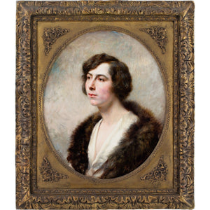 Honoré Louis Umbricht, Portrait Of Marguerite Grosjean