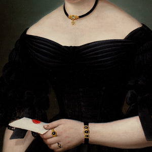 Early 19th-Century German School, Portrait Of A Lady With A Letter