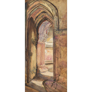 Alexander Fraser Jnr RSA, A Doorway, Rosslyn Chapel
