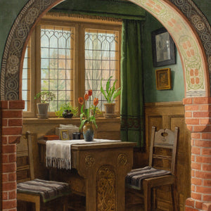 C Sorensen, Interior With Arch & Dining Nook