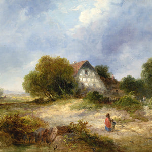 James Edward Meadows, Rural Scene With Cottage