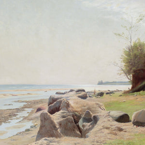 Gustav Vermehren, Coastal View With Beach