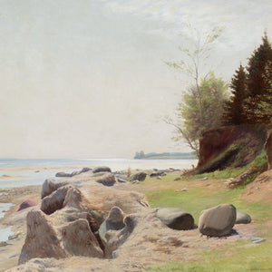 Gustav Vermehren, Coastal View With Beach