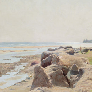 Gustav Vermehren, Coastal View With Beach