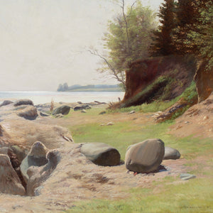 Gustav Vermehren, Coastal View With Beach