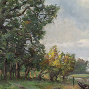 Rudolf Bissen, Autumnal Landscape With Lake